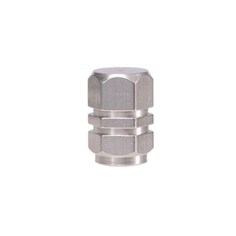 4 шт. Колпачки на ниппель автомобильных шин Простой стиль Колпачок на вентиль шины Алюминиевый Колпачок на вентиль колеса автомобиля Универсальные аксессуары серебряный