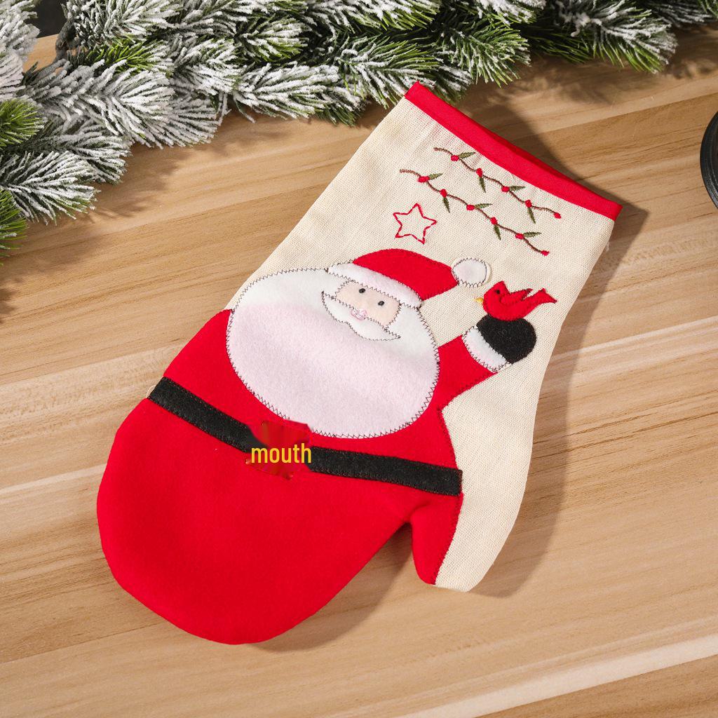 

Набор из коврика для стола и прихваток для духовки «Рождественский снеговик»