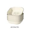 Square Fruit Plate PP Food Plate Multifunctional Spitting Bone Saucer  Candy