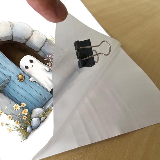 Śmieszna Realistyczna Naklejka Ścienna 3D Zdejmowana Naklejka Ścienna typu Peel and Stick z Efektem 3D do Dekoracji Sypialni, Drzwi, Narożnika, Listwy Przypodłogowej