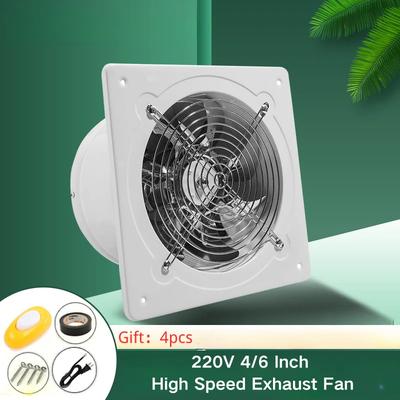 220 V 4/6 palcový vysokorýchlostný výfukový ventilátor Ventilátor vzduchu pre domácnosť Kuchyňa Kúpeľňa Strop Tichý výfukový ventilátor Odolnosť proti korózii