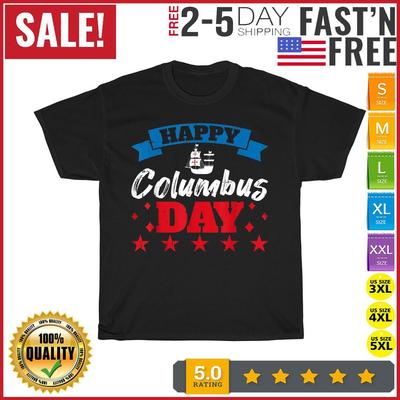 Froher Kolumbus-Tag Vintage T-Shirt Herrenmode 2023 Damen T-Shirt Kurzarm