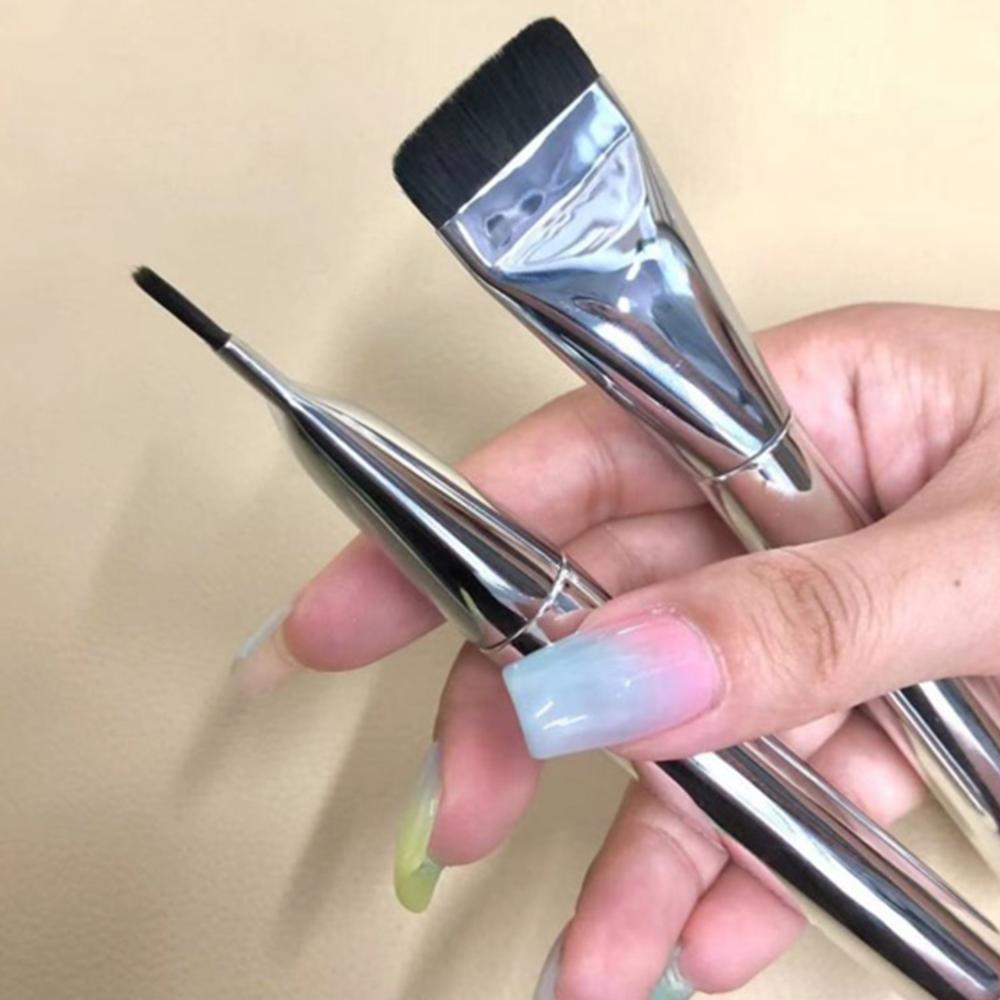 1PC Ultra Thin Foundation Brush Soft Hair Thin Face Contour Brush BB Cream Blender Mixed Foundation Cream Makeup Brush Makeup Tool