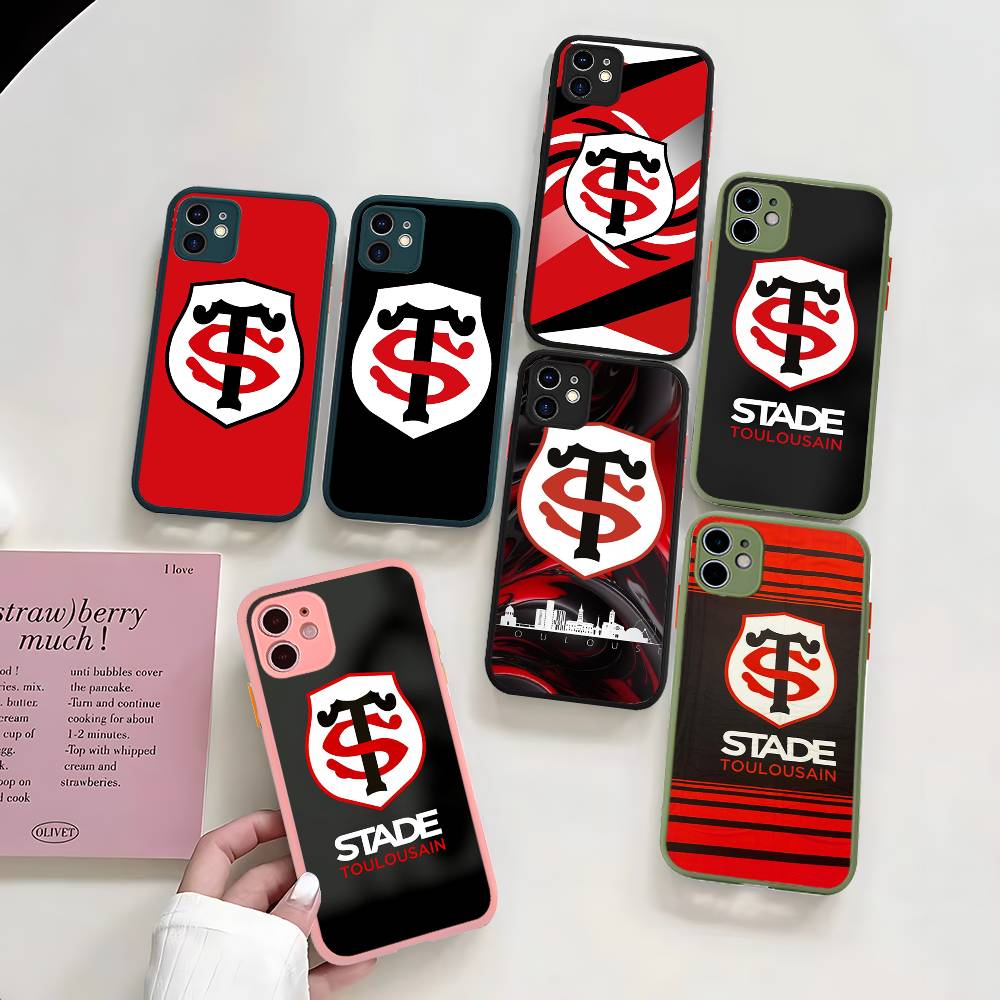 Stade-Toulousain Phone Case For IPhone 16 15 14 X XR XS 7 8 Plus 11 12 13 Pro MAX 13mini Matte Shockproof Case