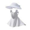 UV Protection Sunscreen Face Cover Dustproof Visor Hat Ice Silk Mask Wide Brimmed Hat Face Protection UV Protection Veil Fishing