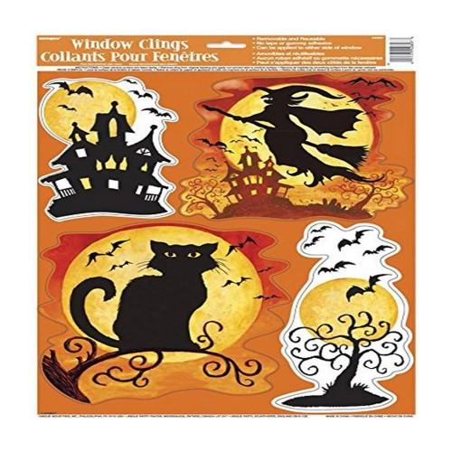Unique Party Spooky Halloween Window Sticker Sheet