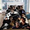 D-Damon Salvatore The Vampire Diaries Duvet Pillowcase Bedding Set Boy Girl Bedroom Decoration Children Gift Single Double Large