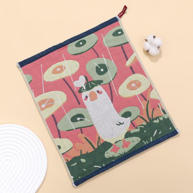 Kids Cartoon Hanging Gauze Hand Towel