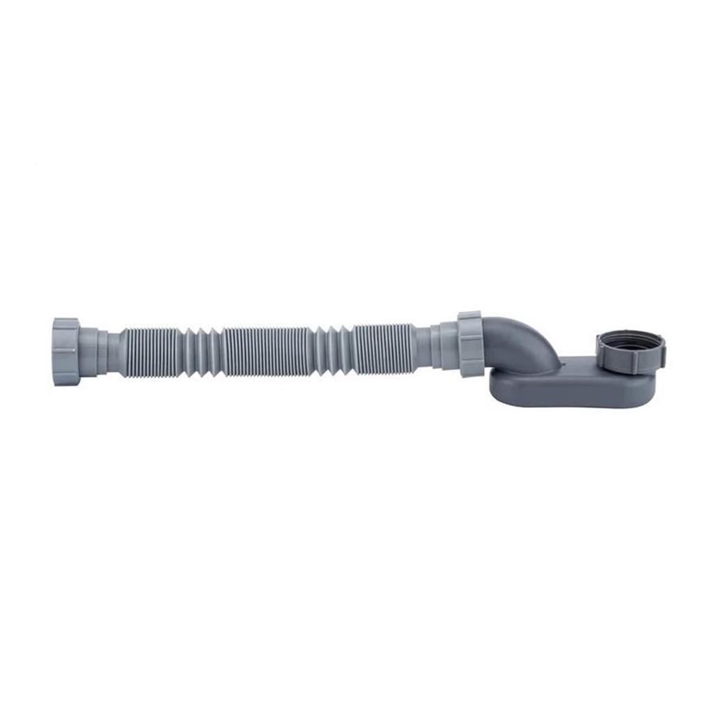 Flexible Bathtub Drain Pipe Easy Installation Trap Space Saving ABS Drain Pipe Bathroom Drain Replacement Simple To Use