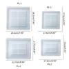 Photo Frame Resin Mold Picture Frame Silicone Mold Square Epoxy Casting Mold for DIY Home Table Decor Handicrafts Making