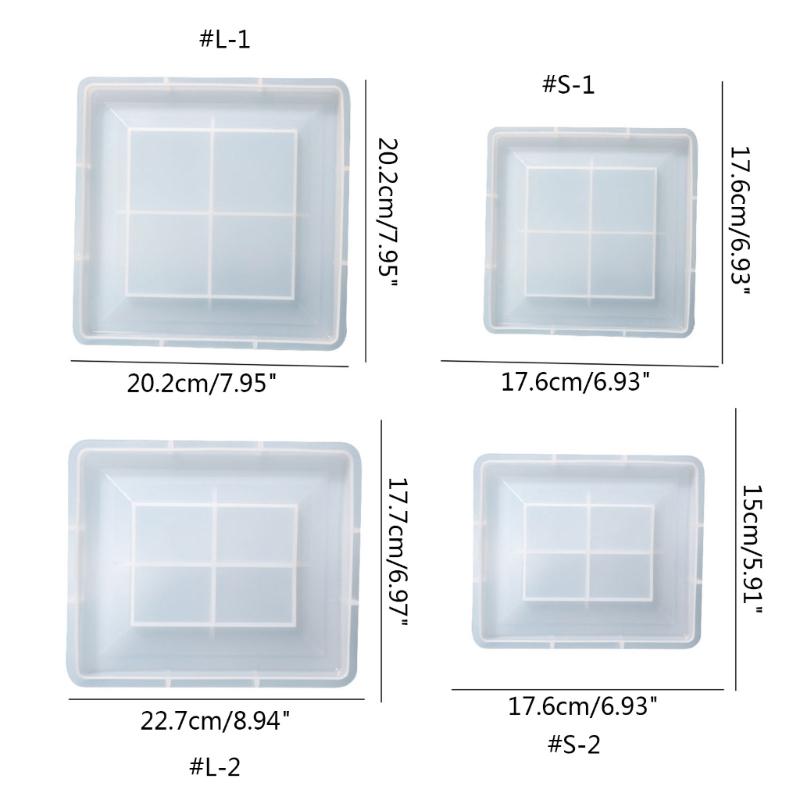 Photo Frame Resin Mold Picture Frame Silicone Mold Square Epoxy Casting Mold for DIY Home Table Decor Handicrafts Making