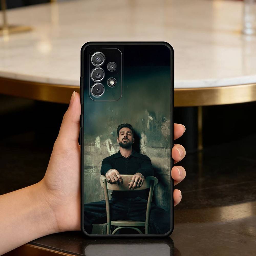 ACTOR M-Michele Morrone Phone Case For Samsung Galaxy A73,A72,A71,A70,A53,A52,A51,Soft Silicone Black Cover