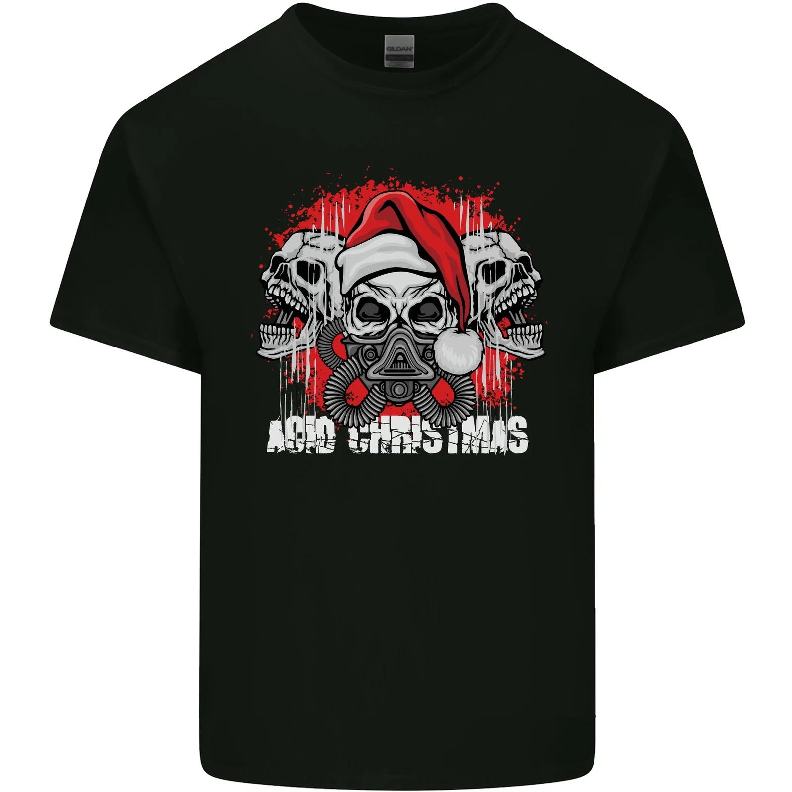 Acid Christmas Skulls Kids T-Shirt Childrens 4XL