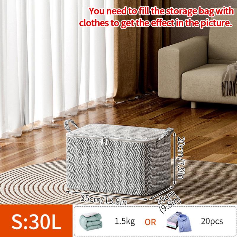 Foldable  Clothes Storage Bag Wardrobe Quilt Clothes Organizer  Non-woven Large Capacity Wardrobe Clothing Organizer Pouch