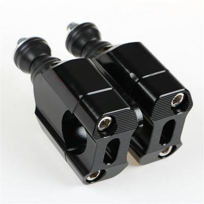 28mm 1/8''Black Handle Bar Clamp Adaptor Riser Motorcycle HandleBar Mount Riser