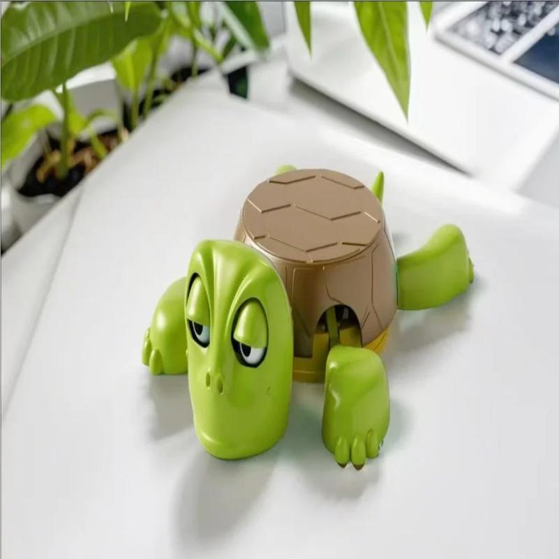 Cute Funny Turtle Coaster Pressing Googly Eyes Limbs Open Mat Creative Decoration Quirky Panicked Turtle Ornament Stress Relieve