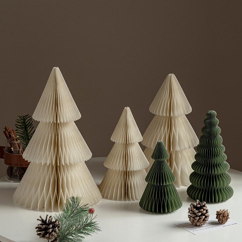 Christmas Tree Ornament Christmas Decoration 2026 3D Honeycomb Ball Desk Accessories Xmas Tree Navidad Decoraciones