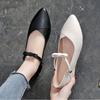 Spring and Autumn Slip-on Pointed Toe Women's Flat Shoes Office Ladies Footwear Trend 2025 Young Comfortable Chic Elegant Shoe