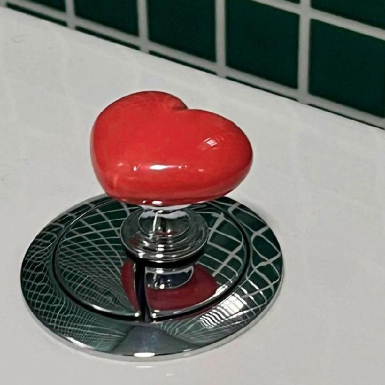 2pcs Quirky Toilet Press Button Water Press Flush Button Bathing Room Decors