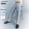 NVG.YOUNG Italian Little Sailboat Men's Loose Straight-Leg Denim Jeans
