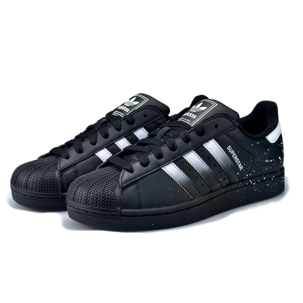 adidas Oryginalne SUPERSTAR Odporne na ścieranie Niskie Buty do Skateboardingu Unisex Czarne EG4959(Zespół169-)