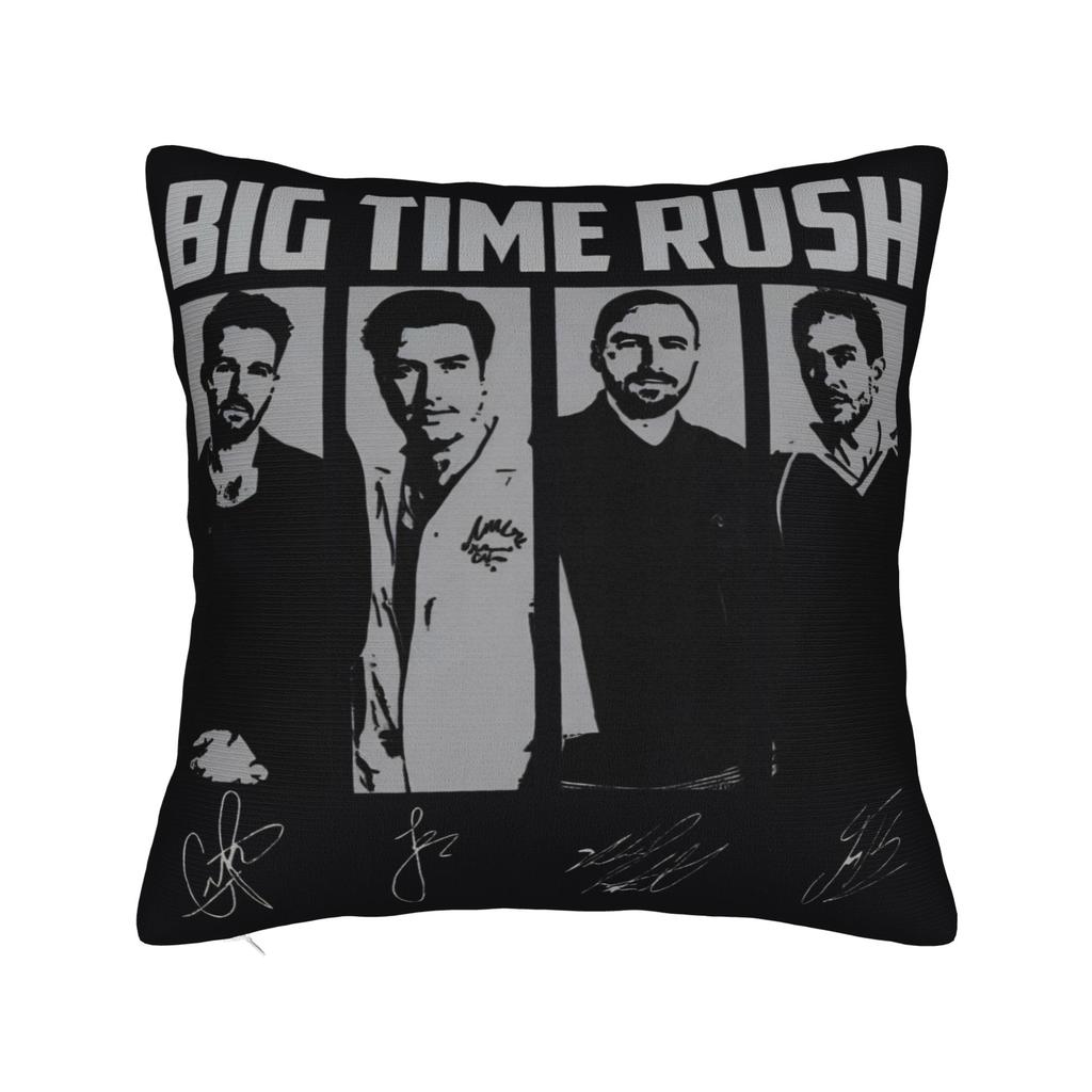 Pillow Cover Big Time Rush In Real Life Worldwide Tour 2025 Concert Vintage Pillow Case For Sofa Car Home Decor Pillowcases