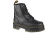 Audrick 8-Eye Boot, Womens Black Bovver Boots