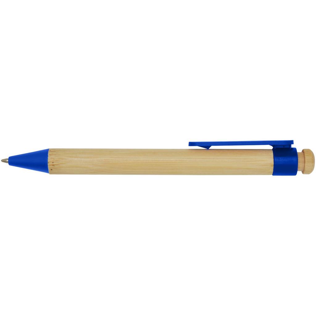 Bamboo pen and recycled plastic "Rattan" Blue