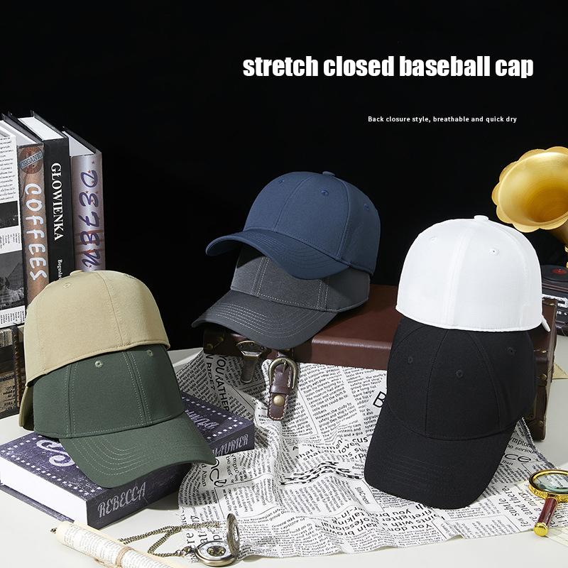 Women's Fashion Elastic Fully Enclosed Design Baseball Cap Men's Big Head Circumference Luxury Outdoor Travel Hiking Sun Visor