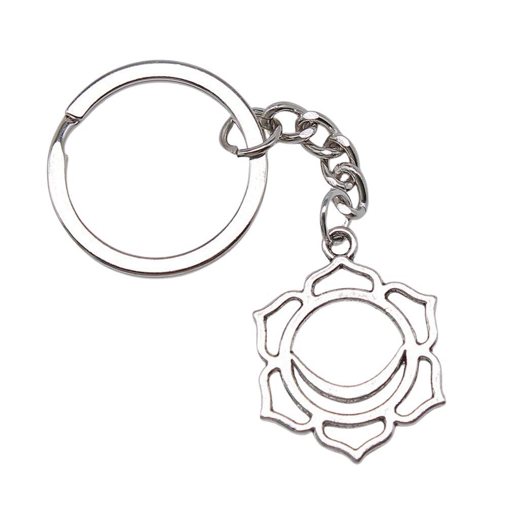 Celtic Knot Charm Hexagram Keychain Irish Amulet Key Ring 28mm Ring