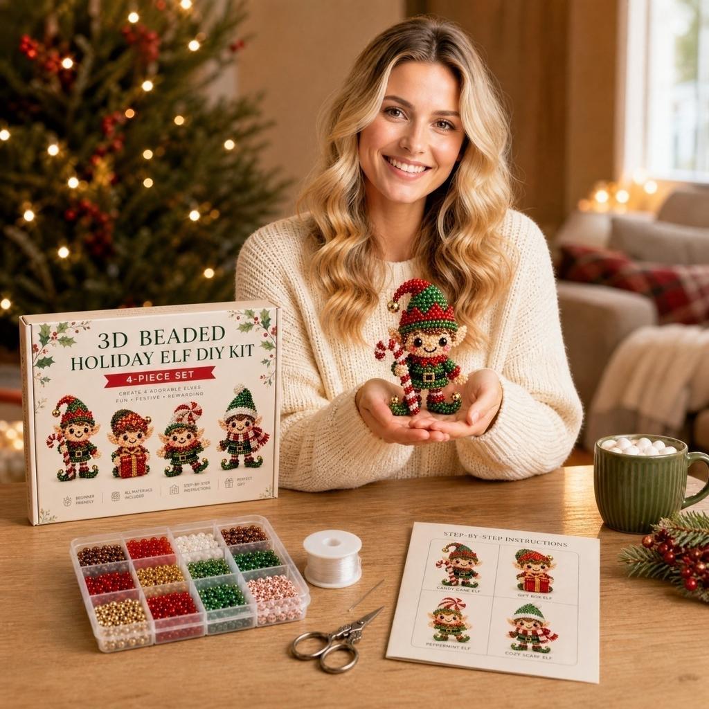 3D Bead Jewelry Making Kit with Beads - Creative Set for Kids and Adults