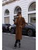 2024 Bestseller Women's Winter Simple Solid Long Sleeve Mid-Length Wool Coat