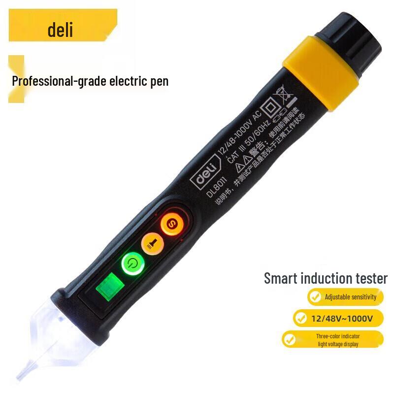 

Deli DL8011 Smart Non-Contact Voltage Tester Pen