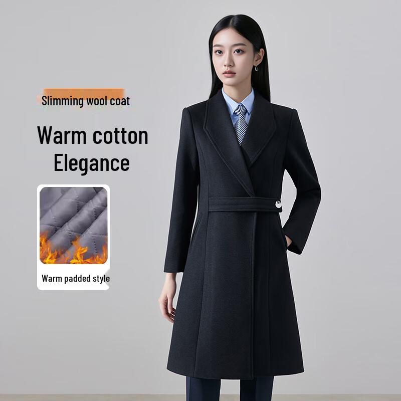 Women s Professional Padded Woolen Uniform Coat XL