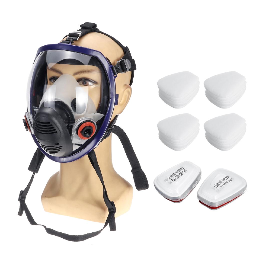21 in 1 Chemische Gasmaske Chemische biologische radioaktive Kontamination Selbstansaugende Vollgesichtsmaske Gasmaske