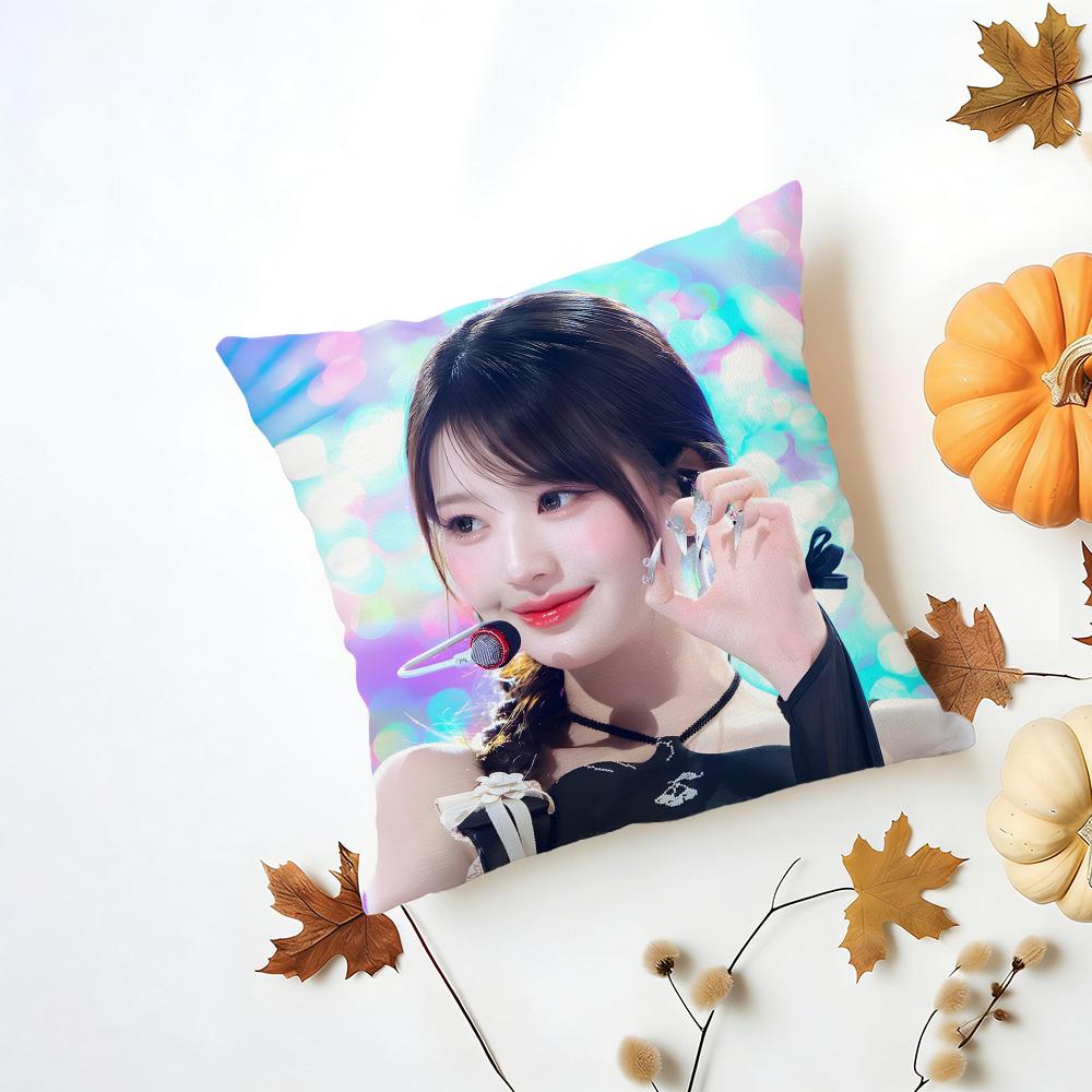 Idol Lovely J-Jang Won-Young Cushion Cover Washable Linen Pillowcase Soft For Daily Sofa Bed Home Room Decor