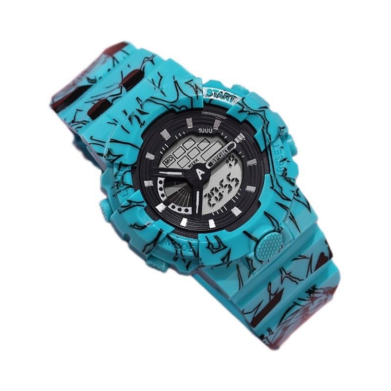 One Piece Childrens Cartoon Digital Wristwatch With Night Light For Kids And Teens