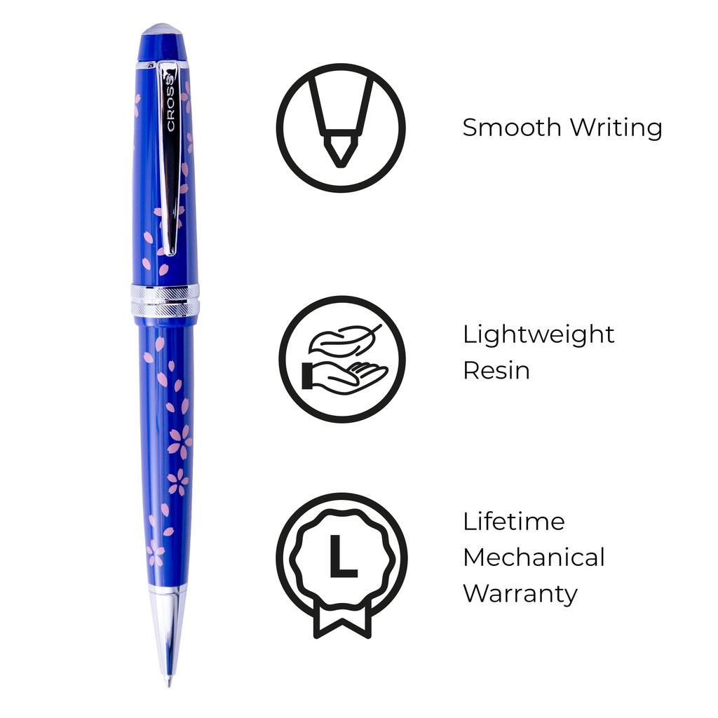 CROSS Sakura Collection Bailey Light YOZAKURA Ballpoint Limited Officially Imported Pen, Oil-Based, Blue, AT0742-16, Edition,