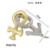 Intelligence Puzzle Zinc Alloy Disentanglement Rings - Unlock Nine Linked Rings Kongming Luban Lock Educational Toy