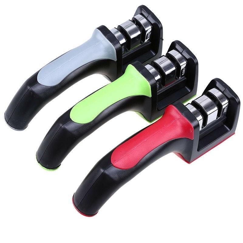 Stages For 2 Kitchen Knife Sharpener Sharpening Stone Tools Carbide Ceramic