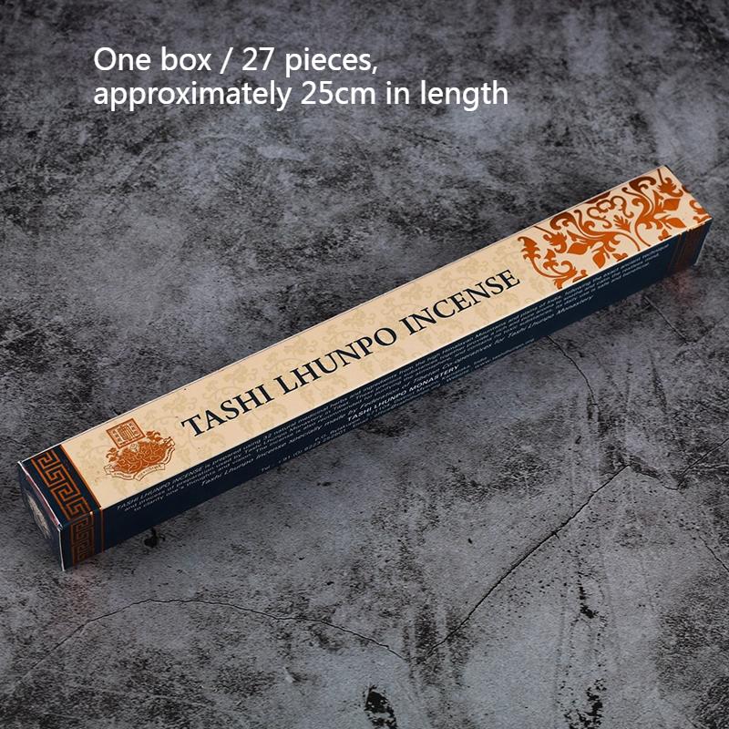 

25cm Natural Tibetan Incense Sticks/Temple Worship Buddha Sacrifice Meditation Home Indoor Purify The Air Calm mind Joss Stick one box