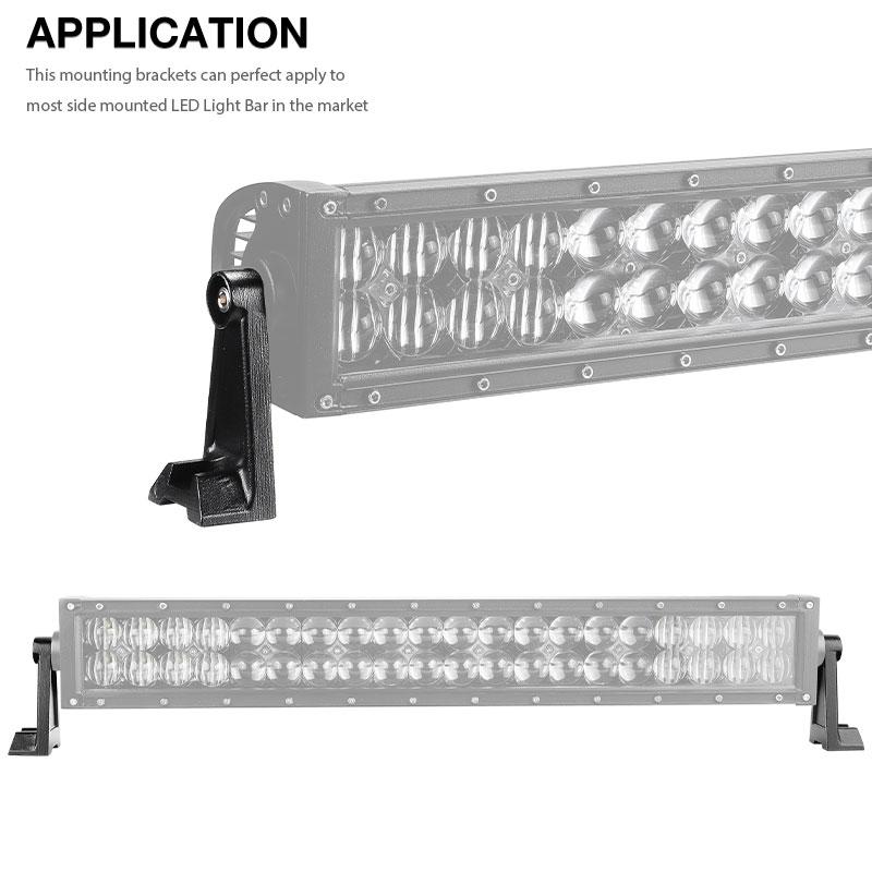 LED-Lichtleiste Seitenmontagehalterung Scheinwerfer Nebelscheinwerfer Halter Halterung für Jeep 4x4 4WD LKW Geländewagen ATV UTV Traktor
