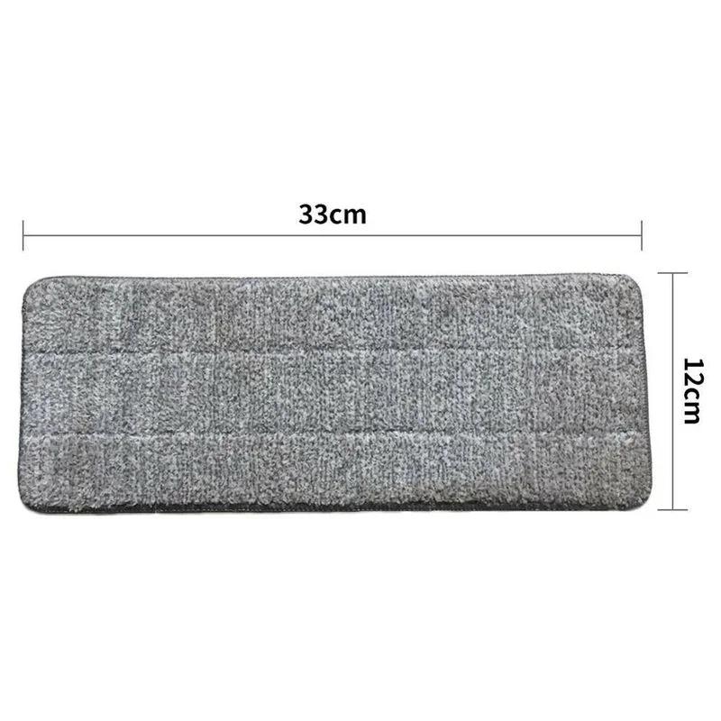 Microfiber Mop Pad Replacement Microfiber Washable Spray Mop Household Dust Mop Head Cleaning Pad Household Cleaning Tools 33x12cm