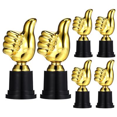 LIOOBO Wie Trophäen, Mini-Trophäen, Siegerpokale, Gut für Feiern, Sportpreise und Einschulungsfeiern (6 Trophäen)