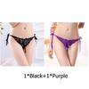 Sexy G-string T Panties Female Underwear Lace Thongs Women's Pants Sexy Pearl panties Erotic Women Crotchless panties plus size