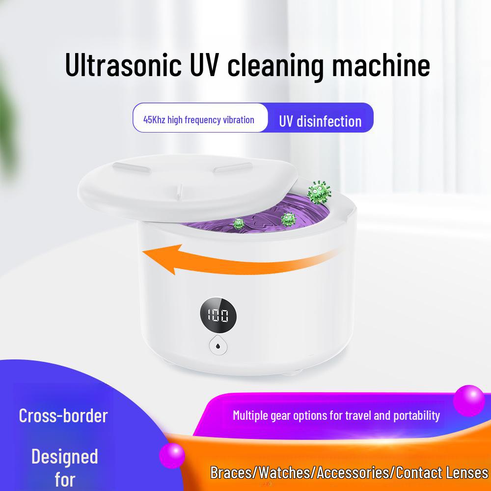 Ultrasonic Deep Sterilization Cleaner for Watches, Glasses, and Jewelry