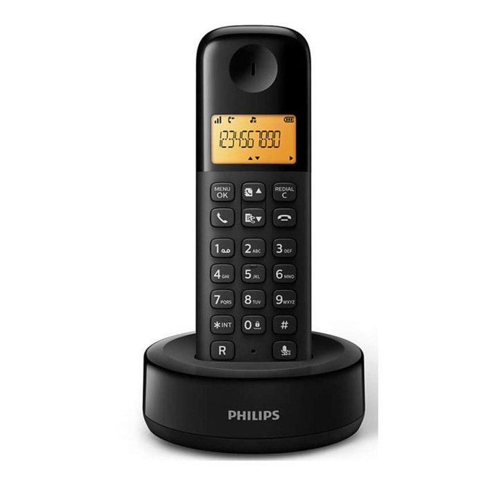 Téléphone Sans Fil Philips D1601B-01 1,6" 300 mAh GAP Noir
