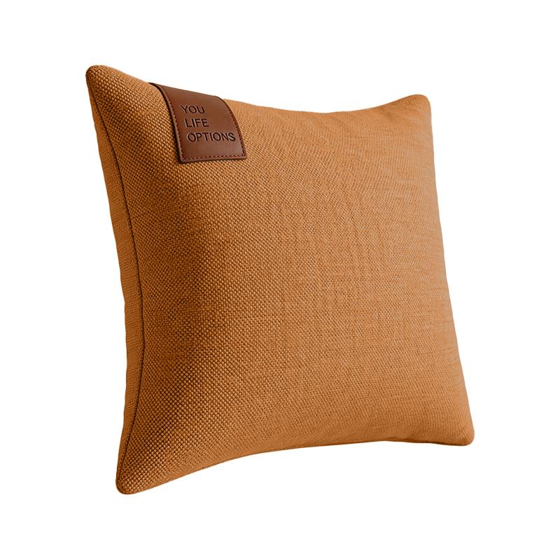 

Multi Size Solid Color Pillow Cover Light Luxury Minimalist Nordic Style Cushion Cover for Living Room Bedroom Pillow Case Decor 30x50cm without core бурштин
