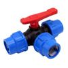 20/25/32/40/50mm 3-Way Ball Valve Irrigation Water Pipe Fittings PE Pipe Faucet Diverter  Household