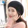 "Warm Winter Rabbit Fur Hat for Elderly Women – Thick Wool for Middle-Aged and Older Ladies"